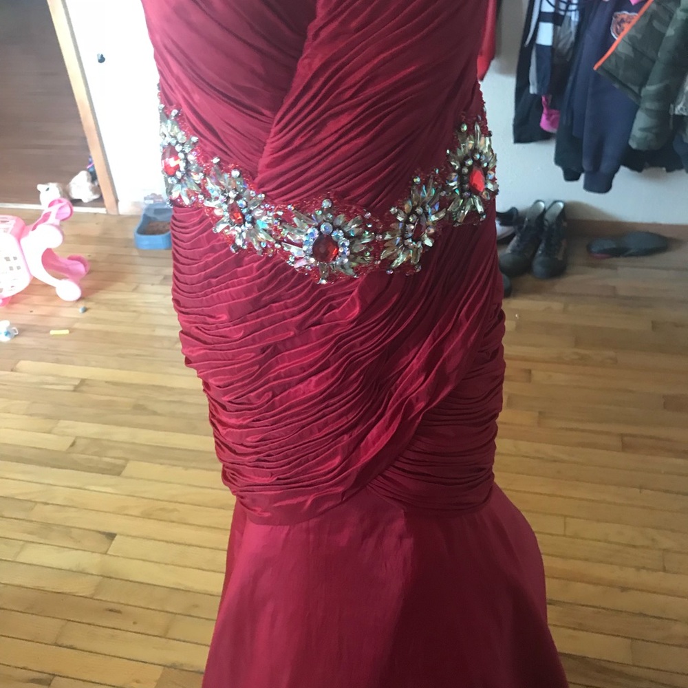 Mermaid tail prom dress